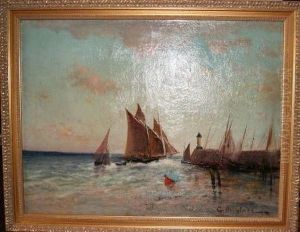 Voiliers by Gaston Anglade