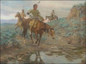 At The Ford by Charles Abel Corwin