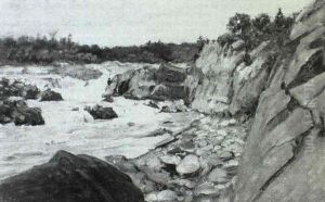 Great Falls On The Potomac by Charles Abel Corwin