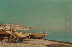 Naples From Mergellina by Giuseppe Cosenza