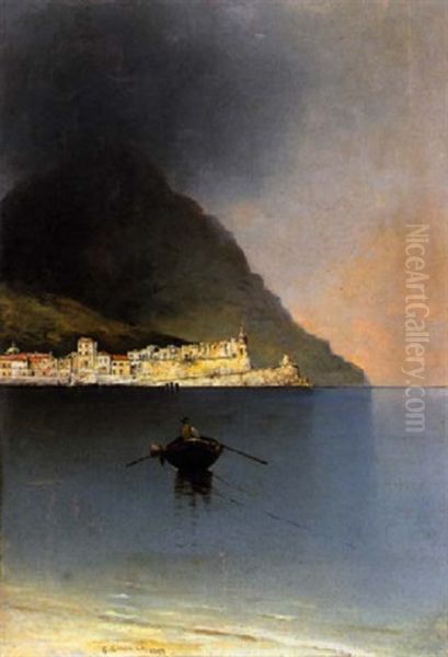 Pescatore Presso La Costiera Amalfitana - view 1