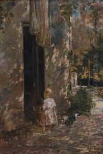 Bambini Nel Giardino by Demetrio Cosola