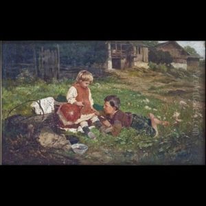 Bambini Sull"erba by Demetrio Cosola