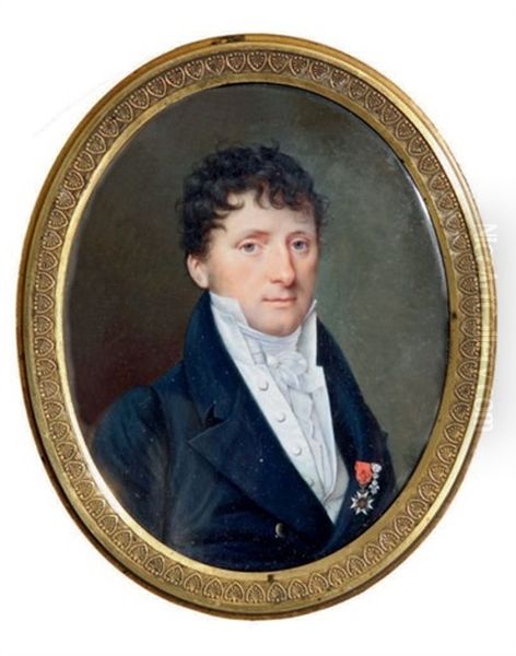 Portrait De Paul Louis Suzanne De Juge De Montespieu (1771 - 1844) En Redingote, Decore Des Ordres Royaux De Saint Louis Et Du Lys - view 1