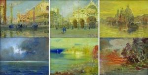 Nice Et Venise (suite Of 6) by Hugues V. Cossetini