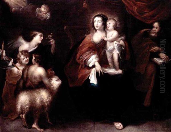 The Holy Family With St. John The Baptist And Angels - view 1