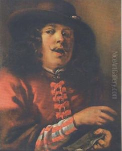 Portrait D'homme Chantant (un Des Cinq Sens?)