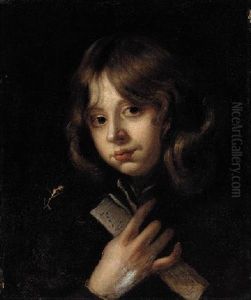 A Young Man Holding A Music Sheet