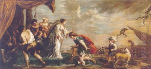 Aeneas Kneeling Before Dido by Jan Cossiers