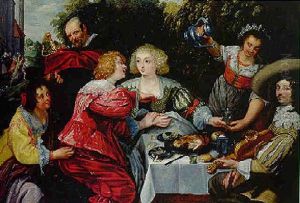 Le Dejeuner Galant by Jan Cossiers