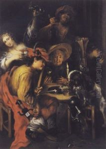 Une Scene De Cabaret by Jan Cossiers