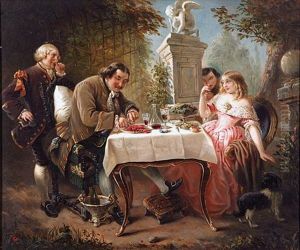 Le Dejeuner Dans Le Parc by Herman Maurice Cossmann