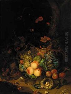 A Cornucopia Of Fruits And Flowers by Antonio Costa