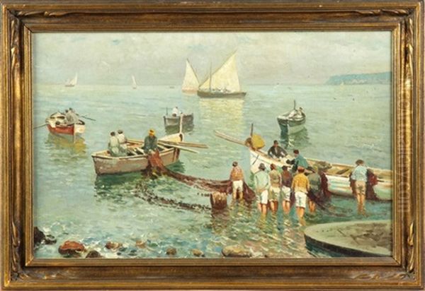Fishing Scenes (pair) - view 1