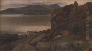 Scogliera A Porto D'anzio by Giovanni Costa