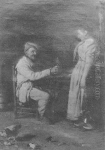 Figures In The Courtyard