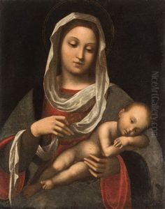 Madonna Mit Kind by Lorenzo Costa