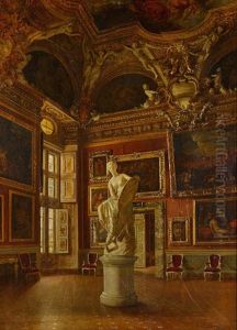 Interior Of The Pitti Palace by Oreste Costa