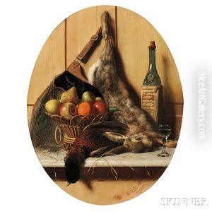 Still Life With Game, Fruit, And Wine by Oreste Costa