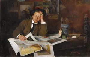 Der Kunstler In Seinem Atelier