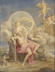 Selene Und Endymion by Placido Costanzi