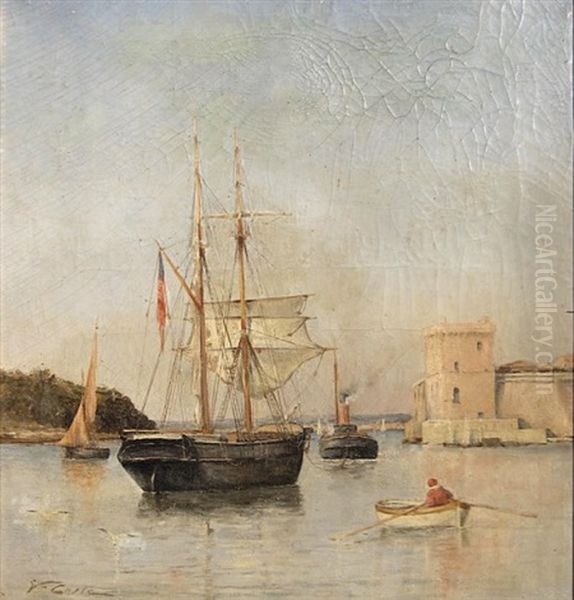 Voilier Americain Dans Un Port Du Midi - view 1
