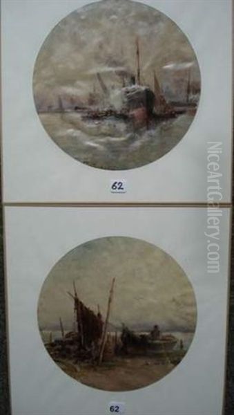Bateau Au Port (+ Pecheur Et Sa Barque Sur La Greve; 2 Works) - view 1