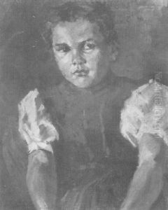 Portrait Eines Madchens by Waldemar Coste