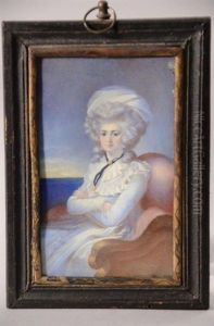 Maria Cosway, Assise Dans Un Fauteuil Sur Fond De Mer Maria Cosway, Assise Dans Un Fauteuil Sur Fond De Mer
