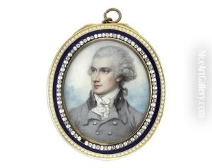 A Portrait Miniature Of A Gentleman
