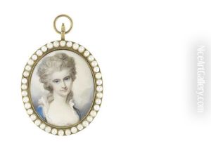 A Lady Called, Mary Anne, Wearing Blue Dress Over White Slip Edged With Frilled Trim, Her Powdered Wig Rolled And Worn High On Her Head A Lady Called, Mary Anne, Wearing Blue Dress Over White Slip Edged With Frilled Trim, Her Powdered Wig Rolled And Worn High On Her Head