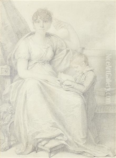 Mrs Woodforde And Her Son - view 1