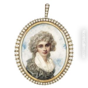 Portrait Of Lady Elizabeth Foster, Later Duchess Of Devonshire by Richard Cosway