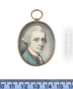 Portrait Of Alexander Hume, Wearing Teal Blue Coat (+ Portrait Of Anna Hume (nee Boughton), Wearing Teal Blue Dress; Pair)