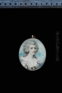 A Lady, Wearing Black And White Dress With Layered And Frilled Collar, A Pale Yellow Ribbon Bow At Her Corsage, Her Hair Powdered A Lady, Wearing Black And White Dress With Layered And Frilled Collar, A Pale Yellow Ribbon Bow At Her Corsage, Her Hair Powdered