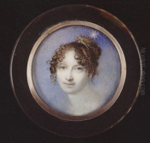 Miss Maria Foote, Her Hair Upswept And In Falling Ringlets, A Twinkling Star Above Her Head