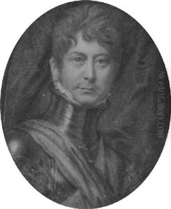 George Iv, When Prince Of Wales, In Armour With Gold Decoration, Blue Cloak Over His Left Shoulder