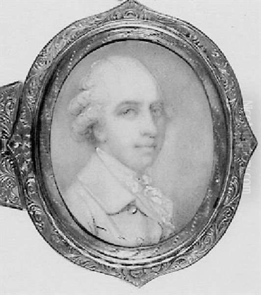 Portrait Of A Gentleman, In A Pale Blue Coat, And Frilled Cravat - view 1