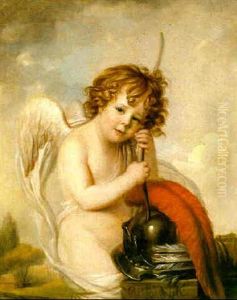 Portrait Of Young Boy As Cupid by Richard Cosway