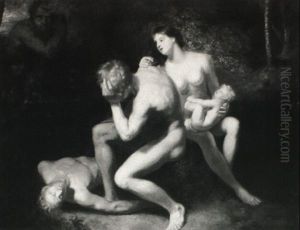 Adam And Eve Mourning The Death Of Abel by Richard Cosway