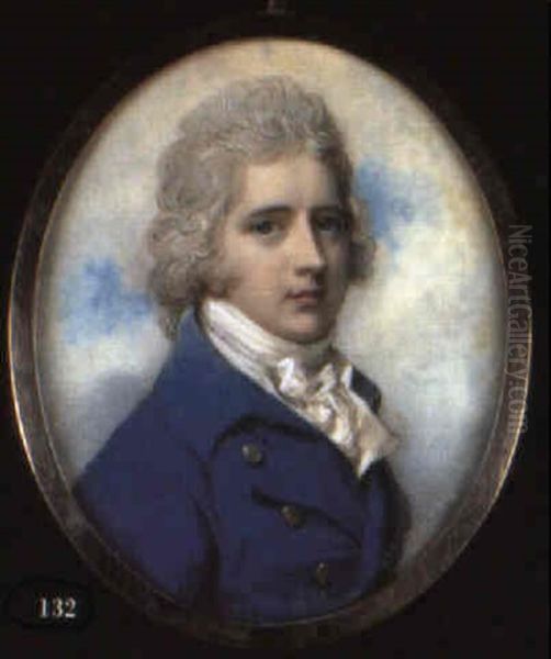 Portrait Of A Gentleman In Blue Coat - view 1