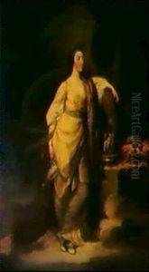 Portrait Of A Lady As Hebe by Richard Cosway