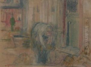 Femme A La Lessive by Charles Angrand