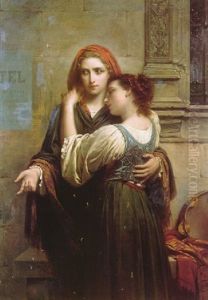 Young Street Musicians by Pierre Auguste Cot