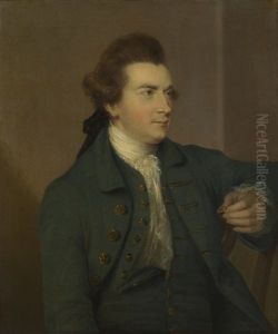 Portrait Of Henry Cope, 'the Green Man', Half-length, Wearing Green And Holding A Ring In His Left Hand
