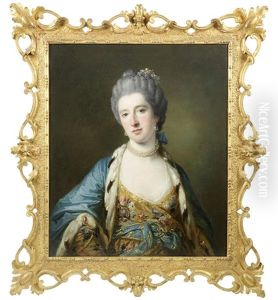 Portrait Of Elizabeth Burdett, Half-length by Francis Cotes
