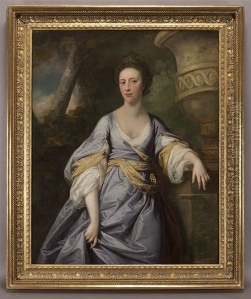 Untitled (portrait Of A Lady In A Blue Silk Dress) - view 1