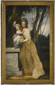 Portrait Of A Lady And Her Child by Francis Cotes