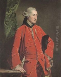 Portrait Of Sir Robert Burdett, 4th Bt. In A Red Coat And Waistcoat