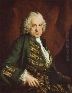 Portrait Of A Gentleman Called Admiral Hawkins by Francis Cotes